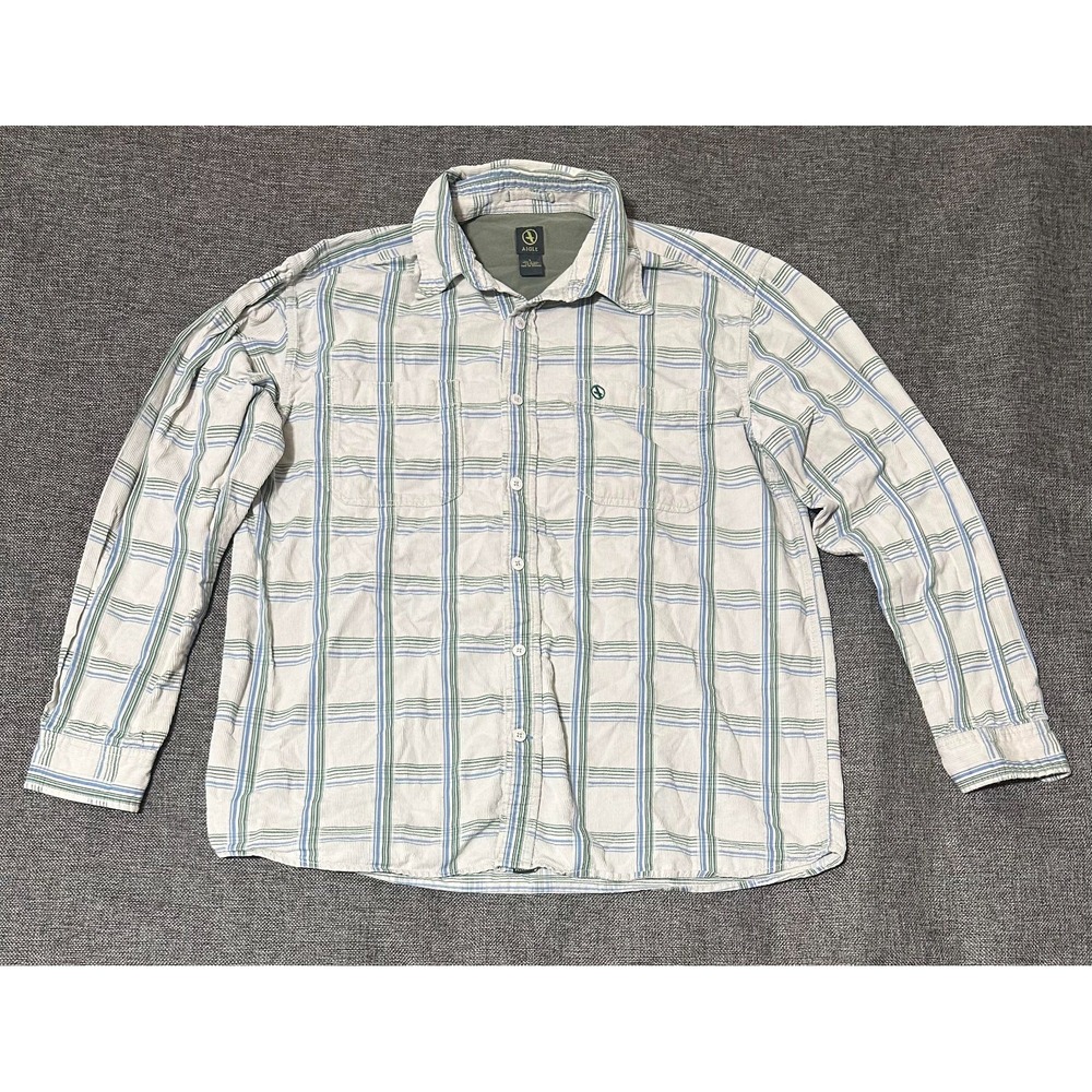 Aigle Men's L Plaid Long‎ Sleeve Shirt